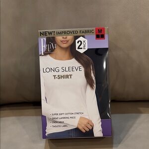 Felina Black Fitted Long Sleeve T-Shirt